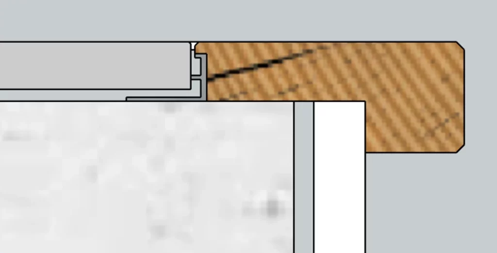 nez de marche profil chant droit